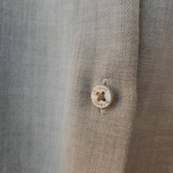 Kit and Ace Here and now button up oversized shirt Heather Whisper (cream white) - Picture 6 of 8